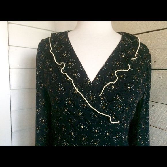 J.Jill black sheer rayon dress - Picture 3 of 8